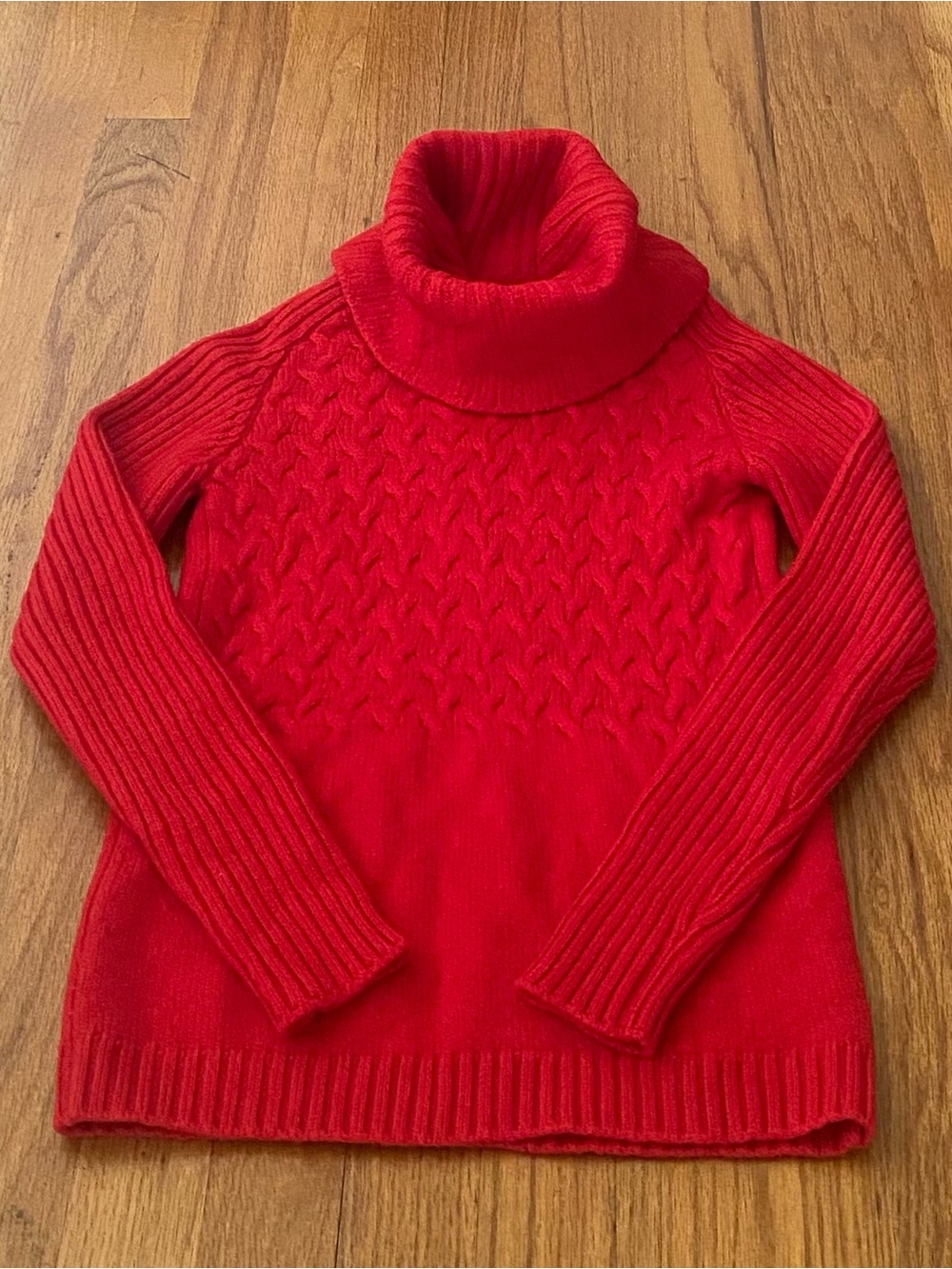 Gucci Wool Red Cable-Knit Turtleneck Sweater